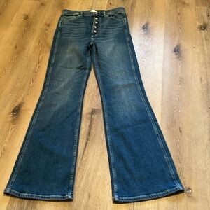 Boyish Womens The Ricky High Rise Flare Stretch Jeans Sz 29